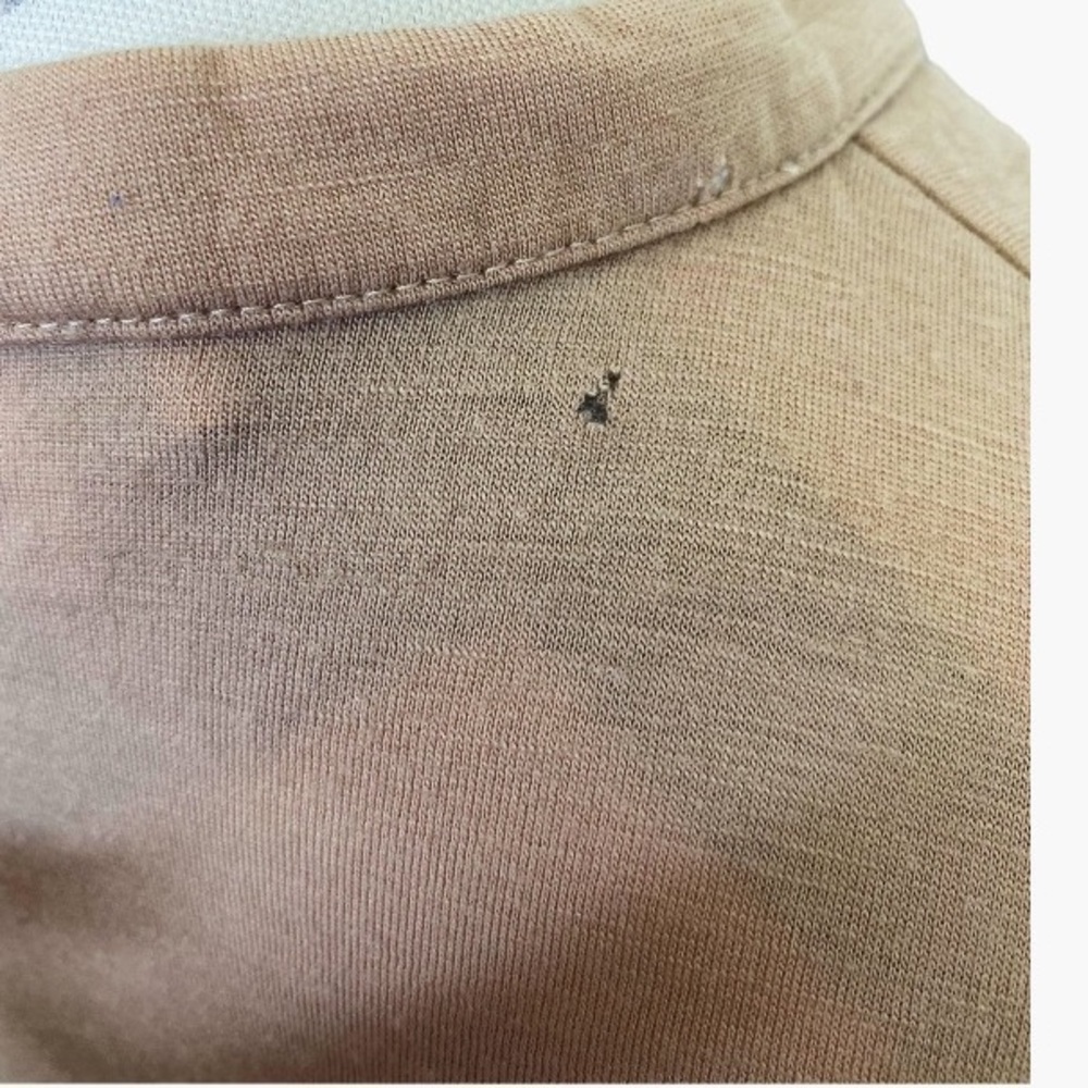BARBARA Bui Paris Cashmere Blouse Tan - Picture 3 of 4